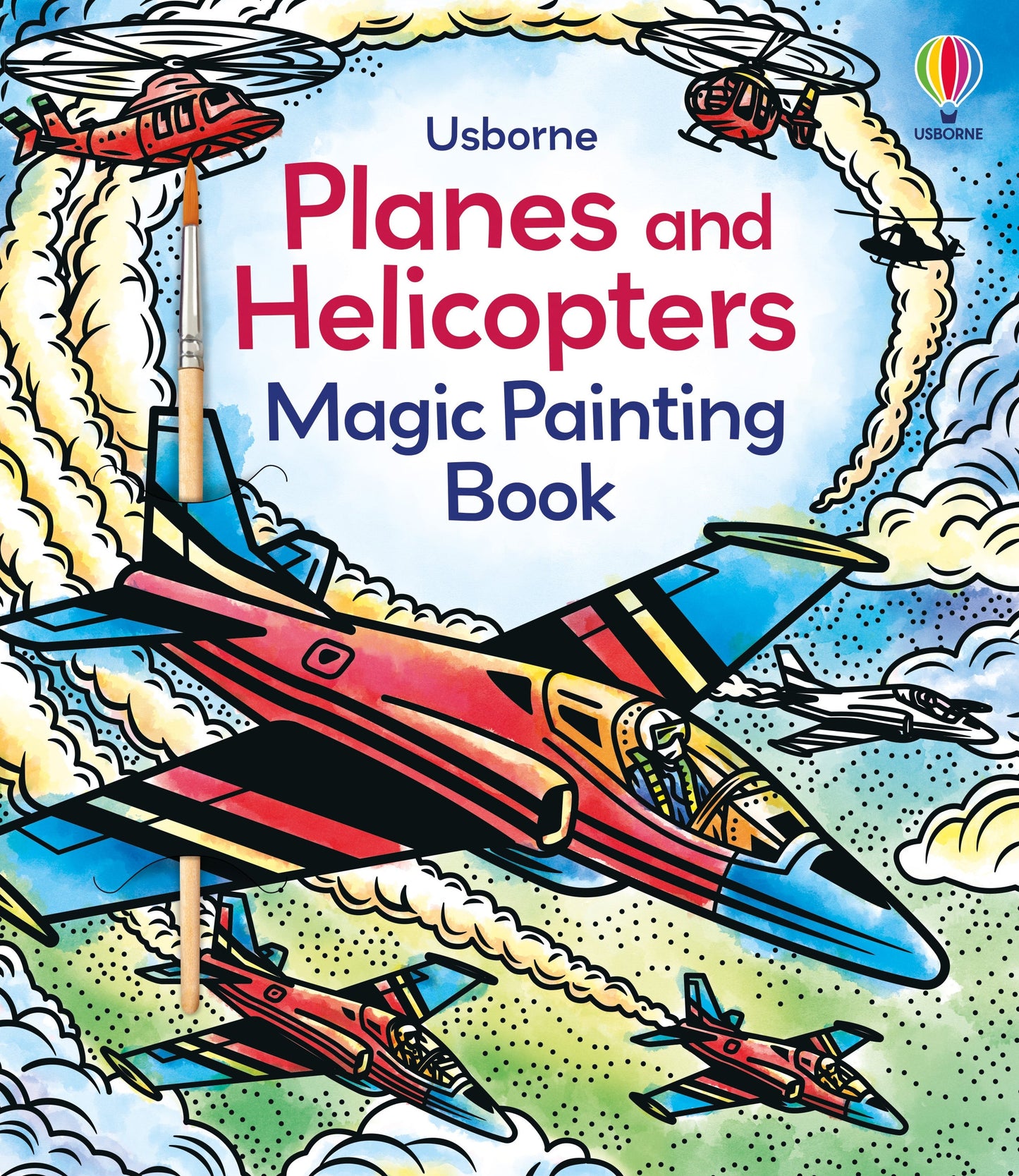 Livre de peinture magique Avions et Hélicoptères