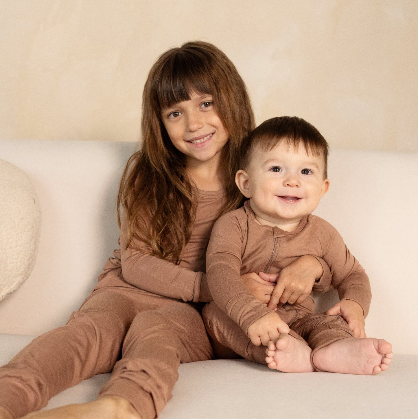 Bamboo 2-way Zipper Romper/Footless Sleeper (Beaver Fur)