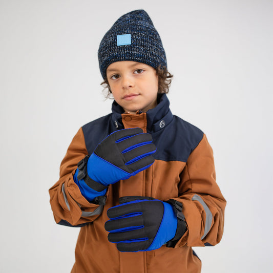 Gant de ski bleu arctique noir