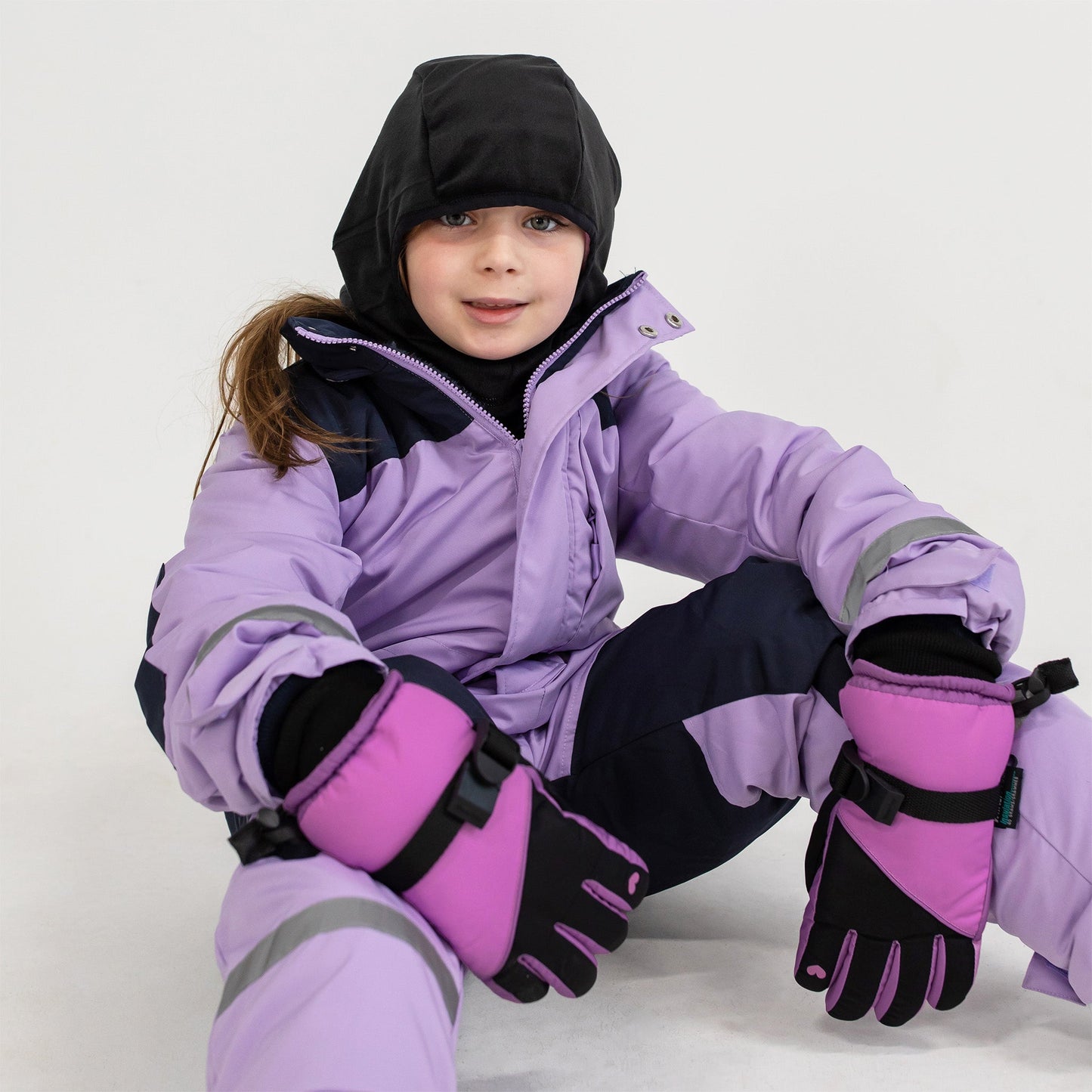 Black Passion Pink Heart Ski Glove