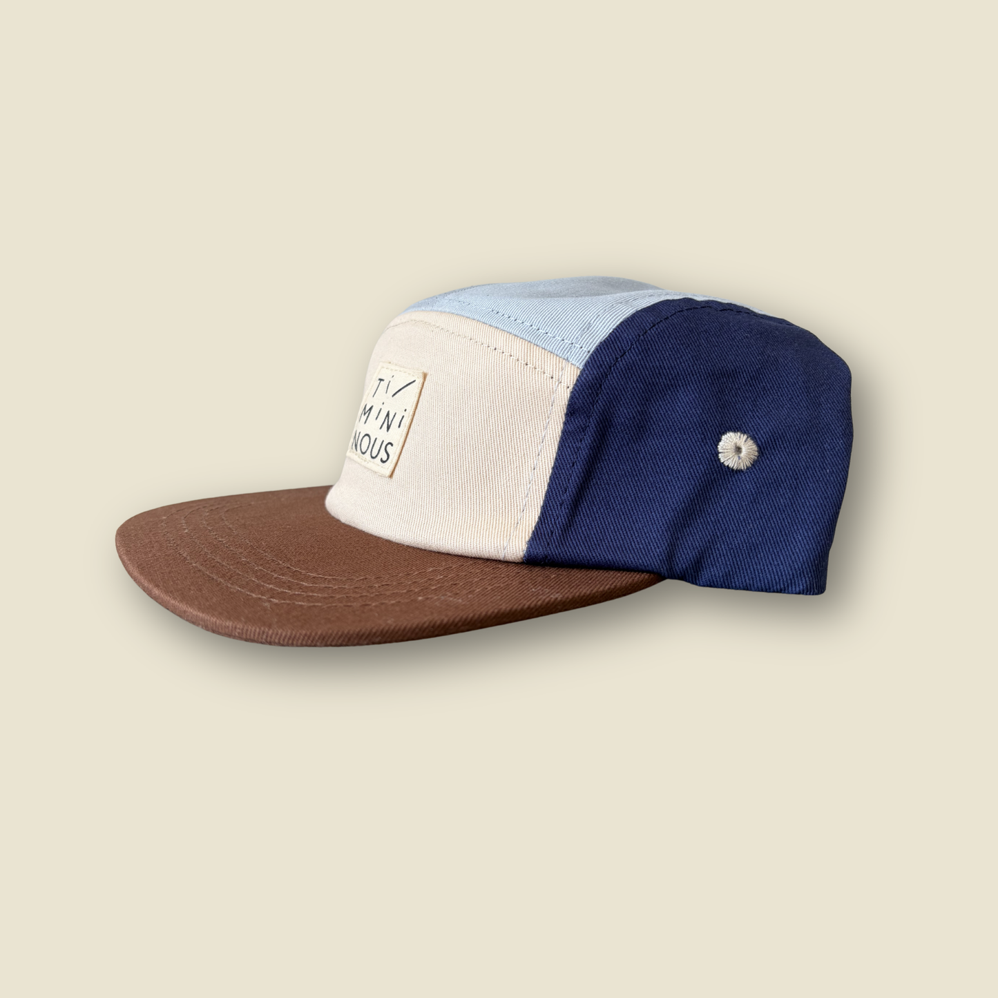 Casquette colorblock ajustable à 5 panneaux | Sauge