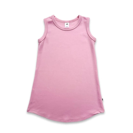Robe débardeur ample en bambou pour fille | Rose Taffy