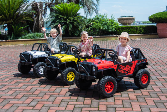 Voiture électrique pour enfants 2 places style Jeep RAIDER 24V avec télécommande et roues arrière motrices 2026