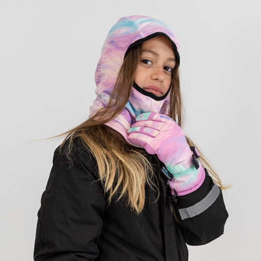 Gant de ski fille de performance - Pastels Rêveurs