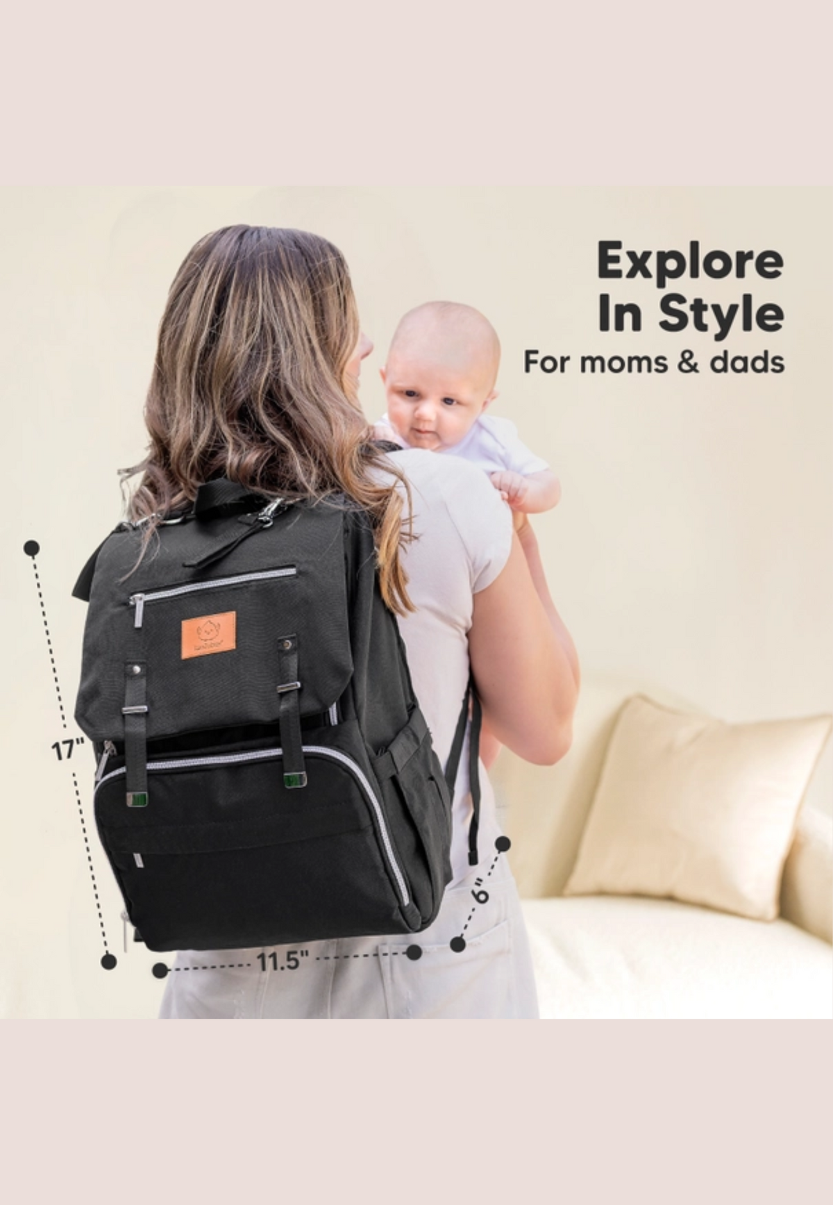 KeaBabies Explorer Diaper Backpack Set