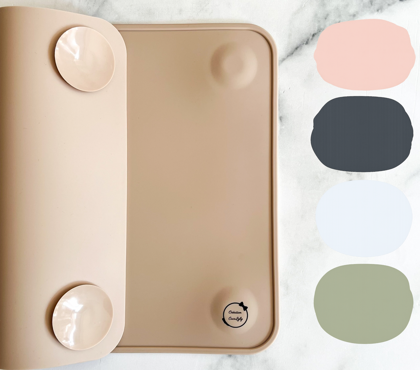 Suction Placemat with Anti-Spill Edge