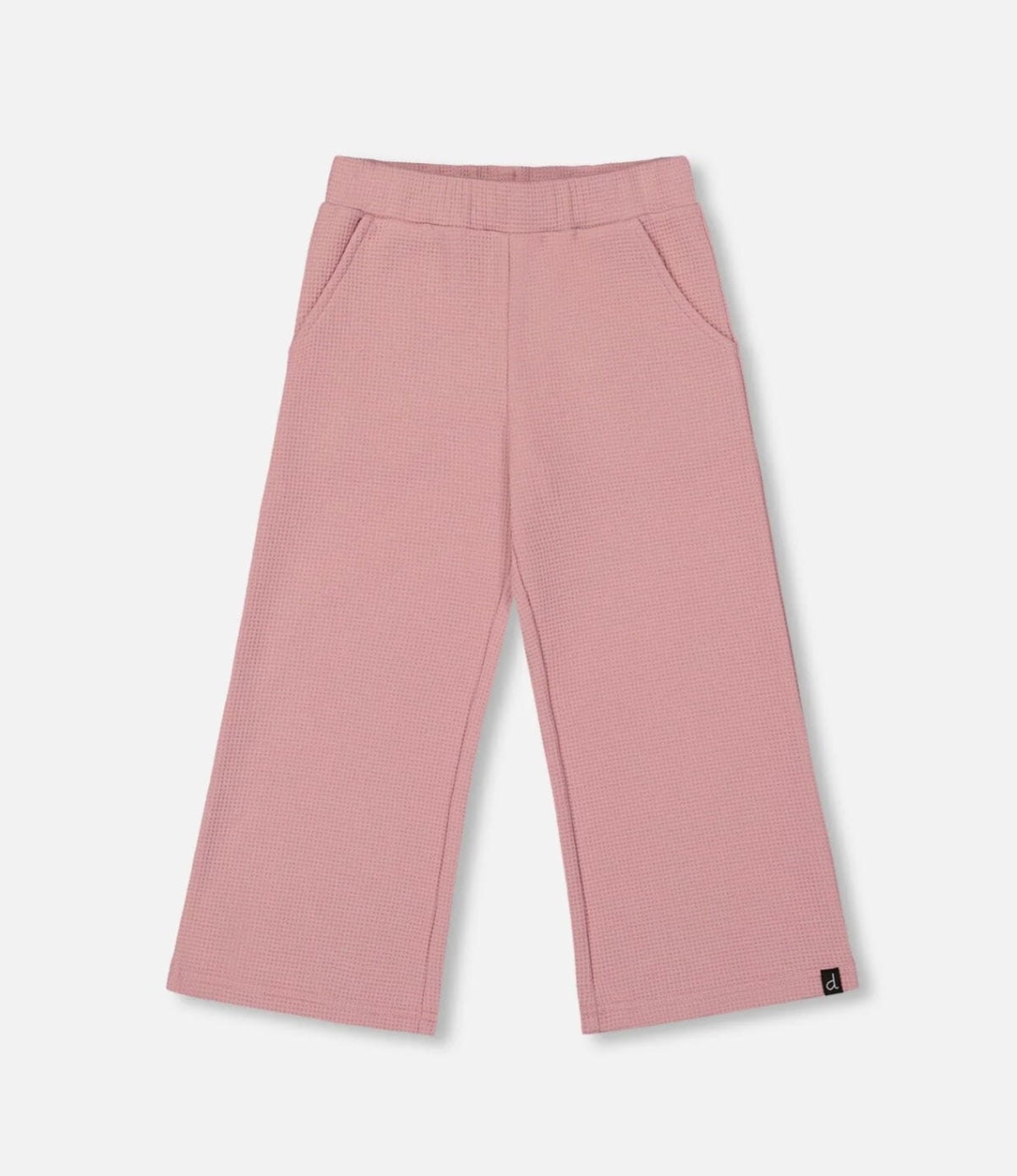 Pantalon évasé gaufre | Rose | Deux par Deux