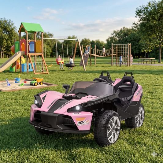 Voiture électrique 12 V pour enfants avec télécommande, style Slingshot, 2 places