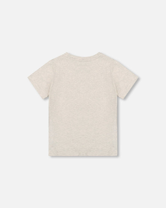 Organic Cotton Jersey T-Shirt Solid Heather Grey