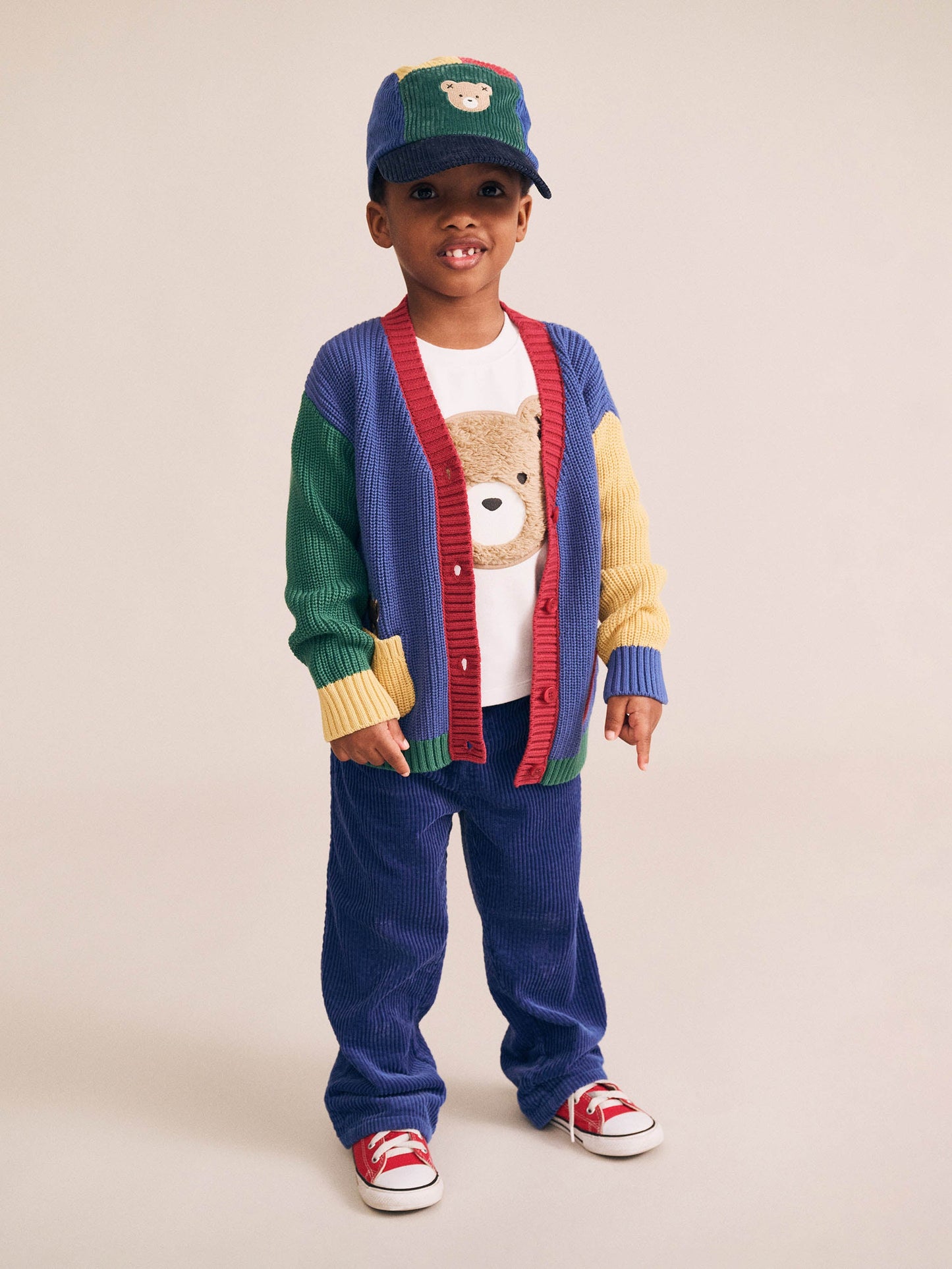 Gilet Universitaire à Carreaux Couleur | Multi | Huxbaby