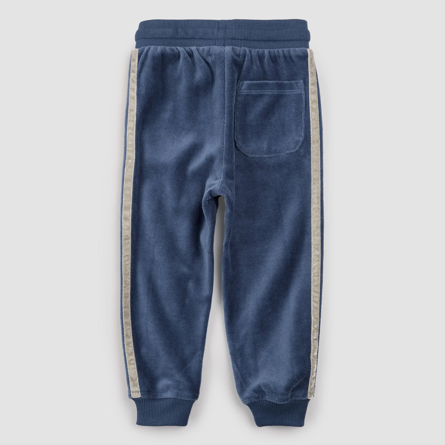 Joggers Rétro Rayés | Velours Bleu | Miles the Label