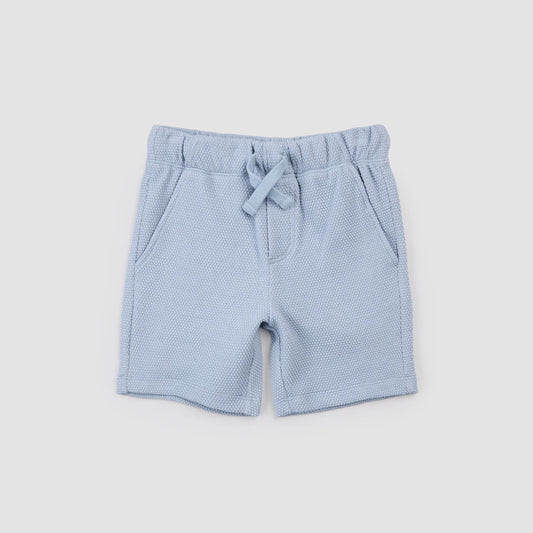 Baby Polo Shirt + Short Set | Powdered Blue | Miles the Label