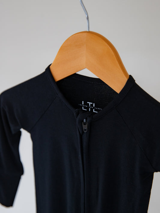 Onyx Bamboo Convertible Zippered Romper