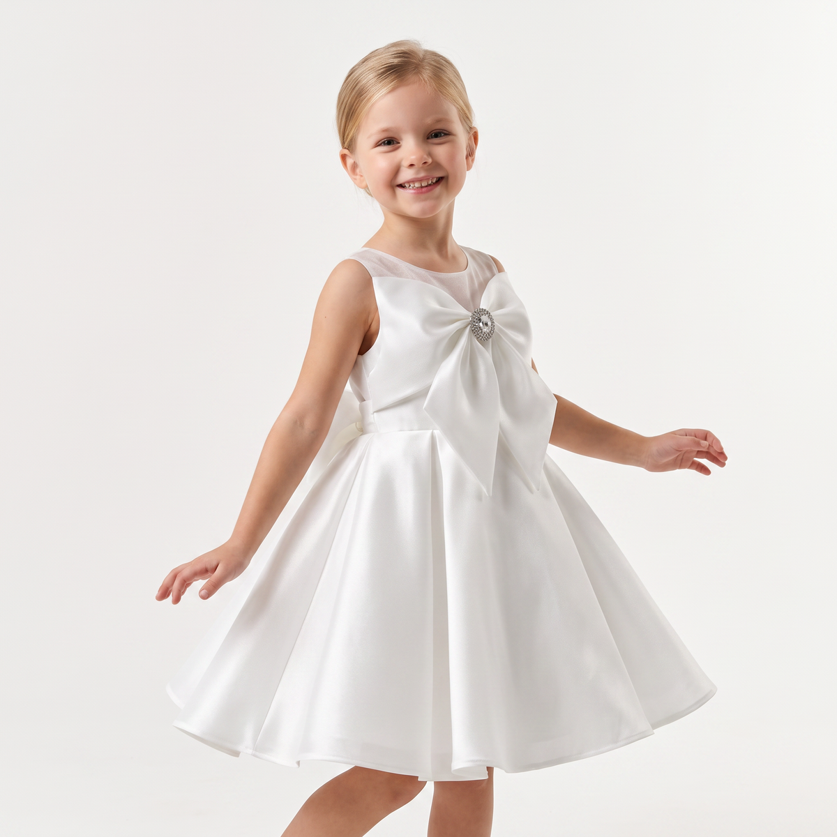 Sofia Bow Girls Formal Dress