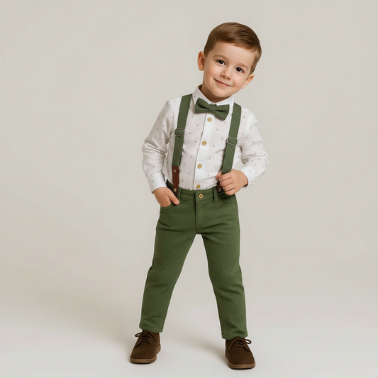 Biggie Boys Dressy Suspender Set