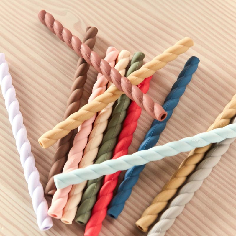 Mellow Silicone Straw - Pack of 6 - Cold colors