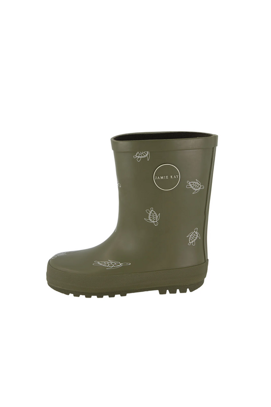 Bottes en caoutchouc Jamie Kay – Tortue Vert Olive Foncé