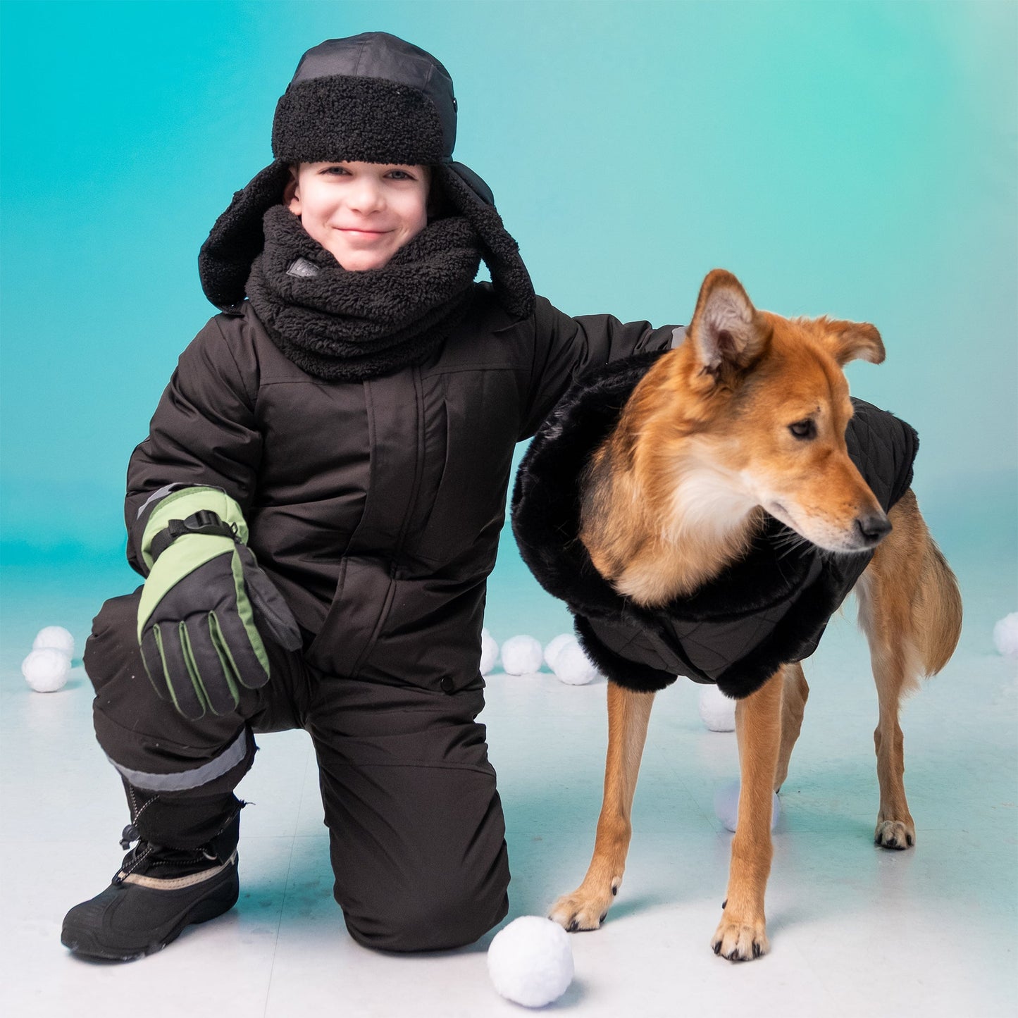 Juniper Black Ski Glove