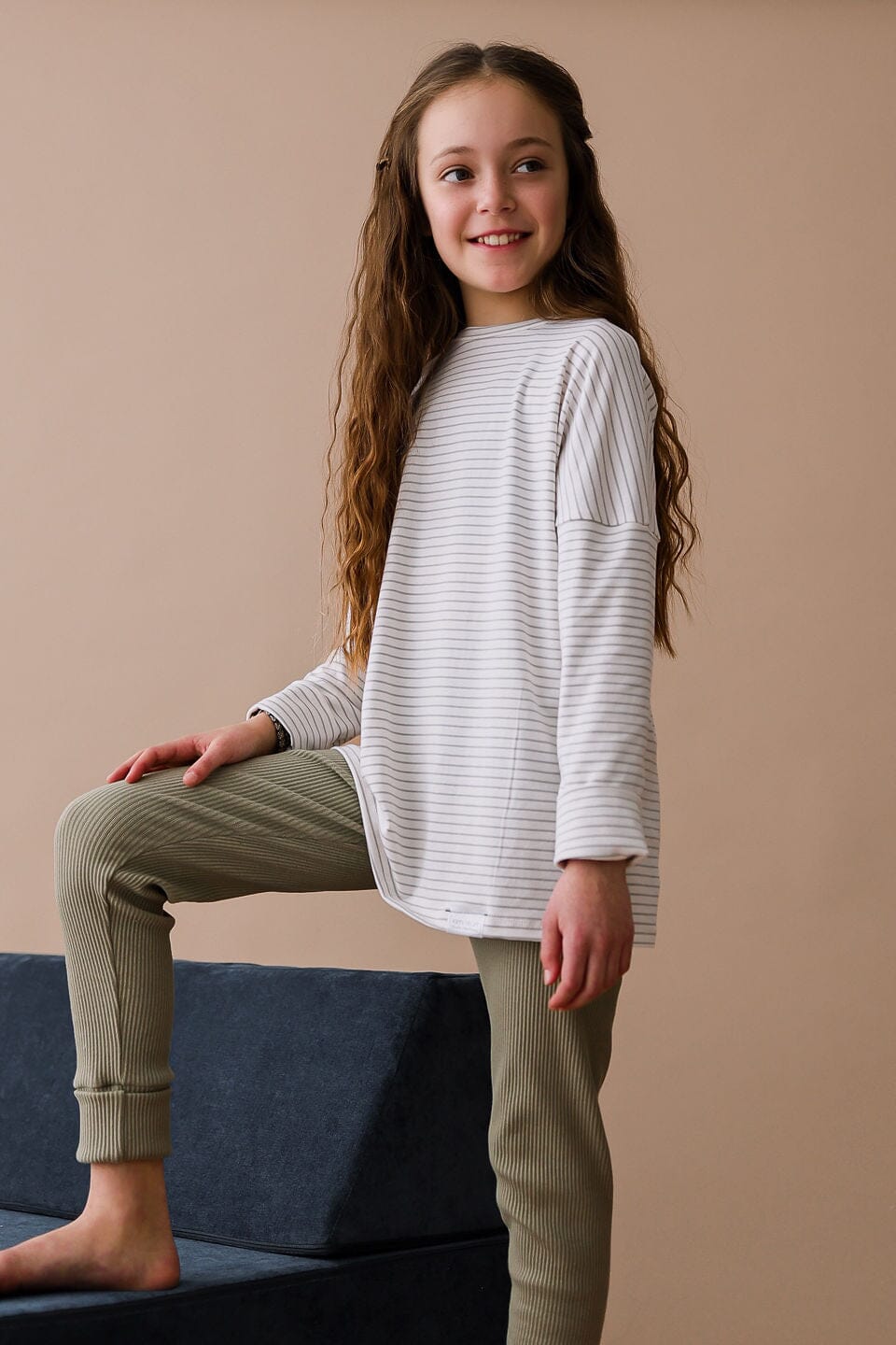 Grow With Me Shirt | Sage Stripes