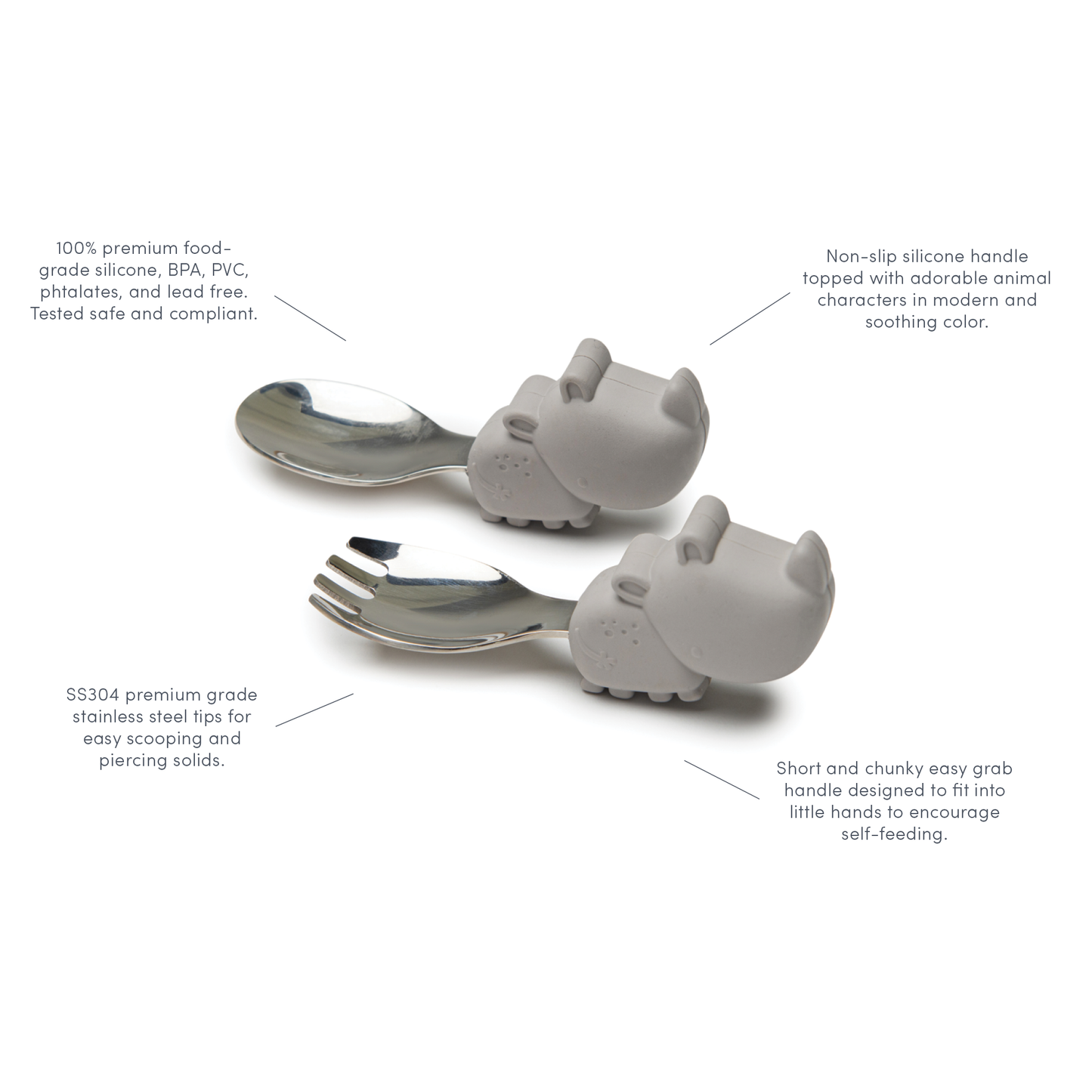 Set d'ustensiles d'apprentissage - Lapin