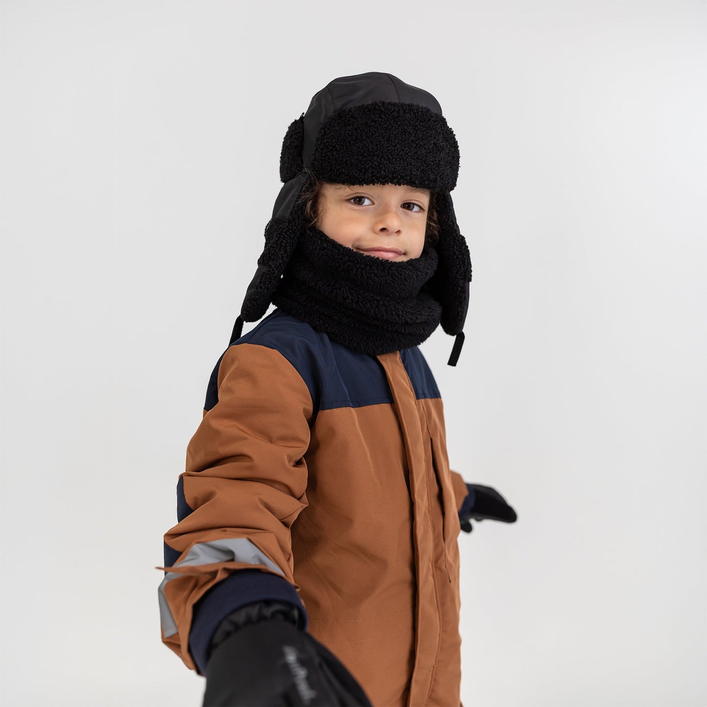 Midnight Black Plush Neck Warmer