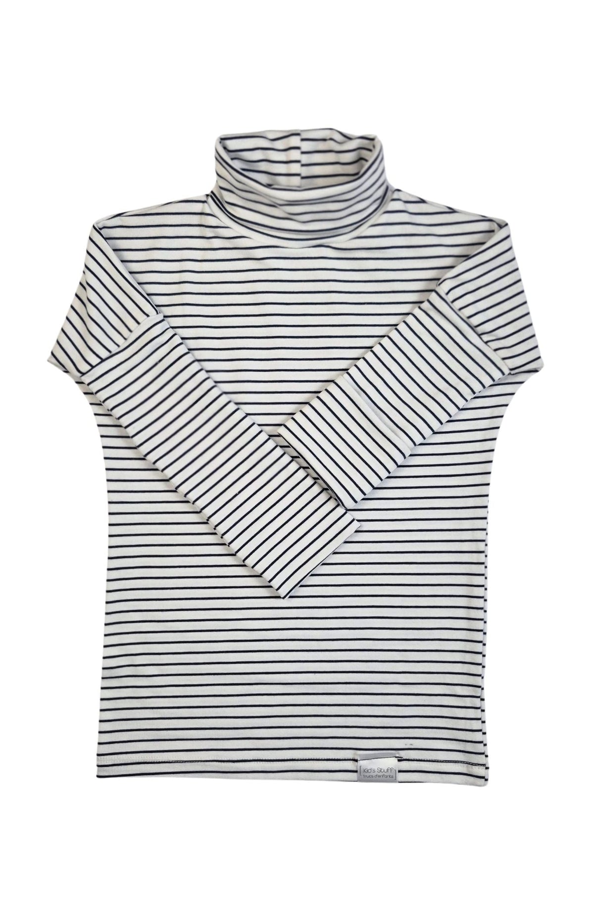 Grow With Me Turtleneck | Navy Stripes