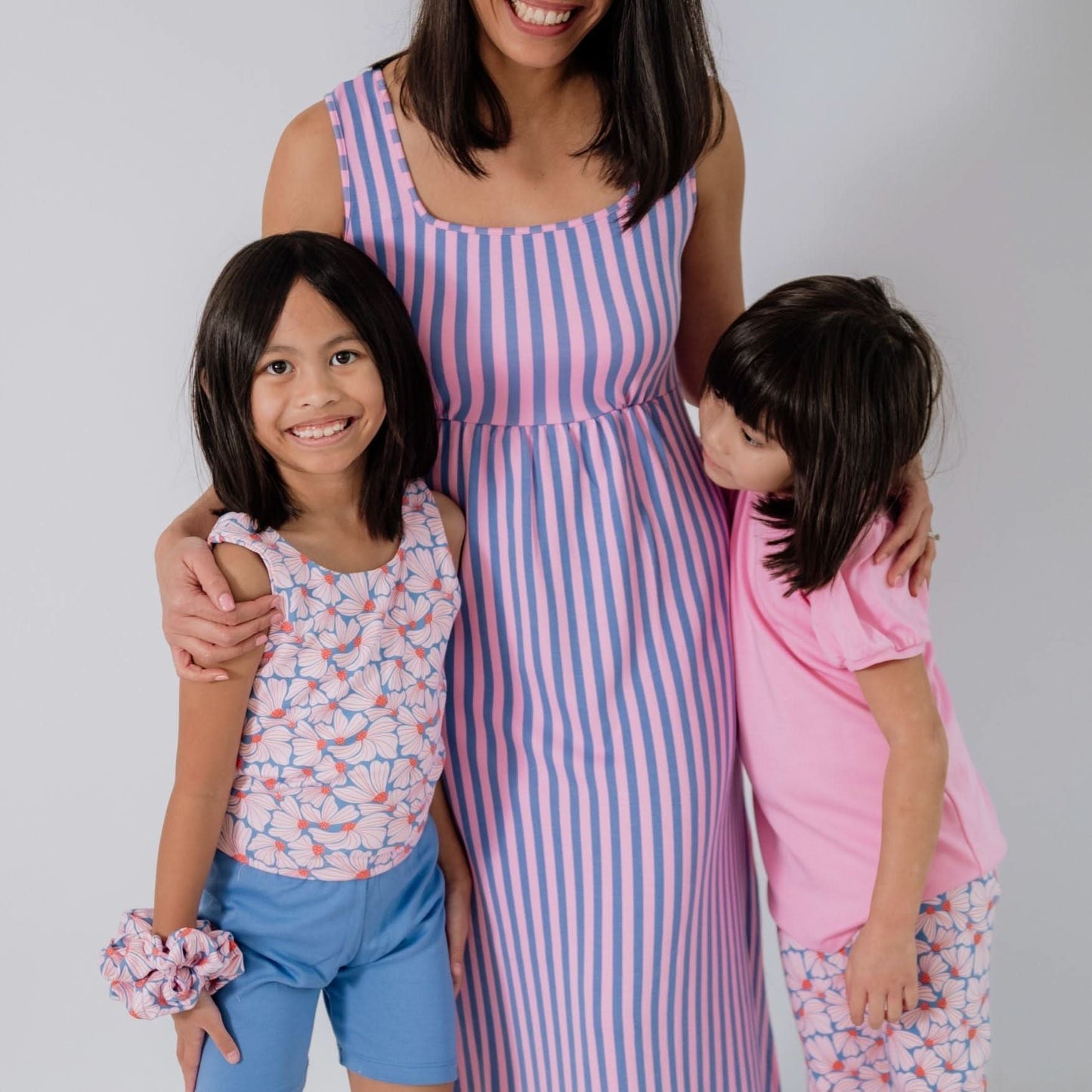 Robe longue débardeur en bambou pour femme | Rayures Parlour