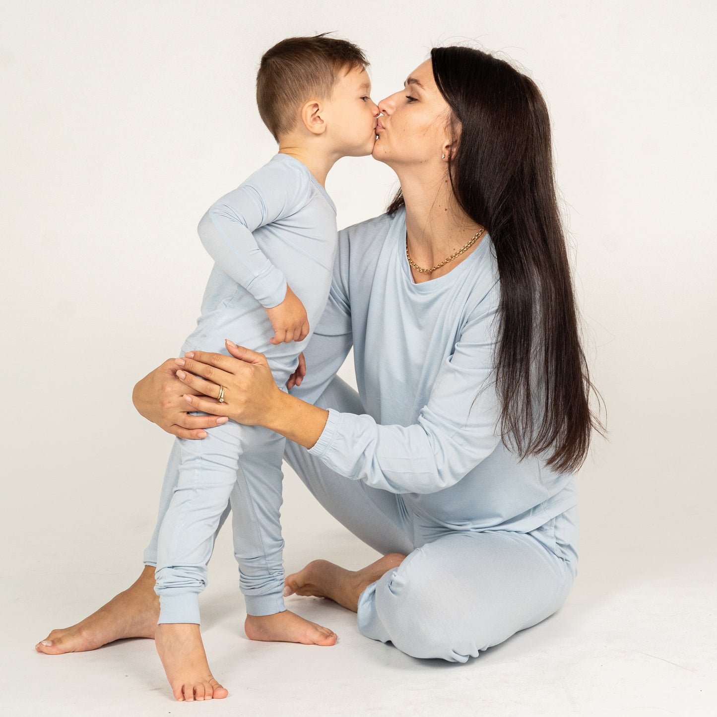 Bamboo Long Sleeve Pajama Set (Magic Cloud)
