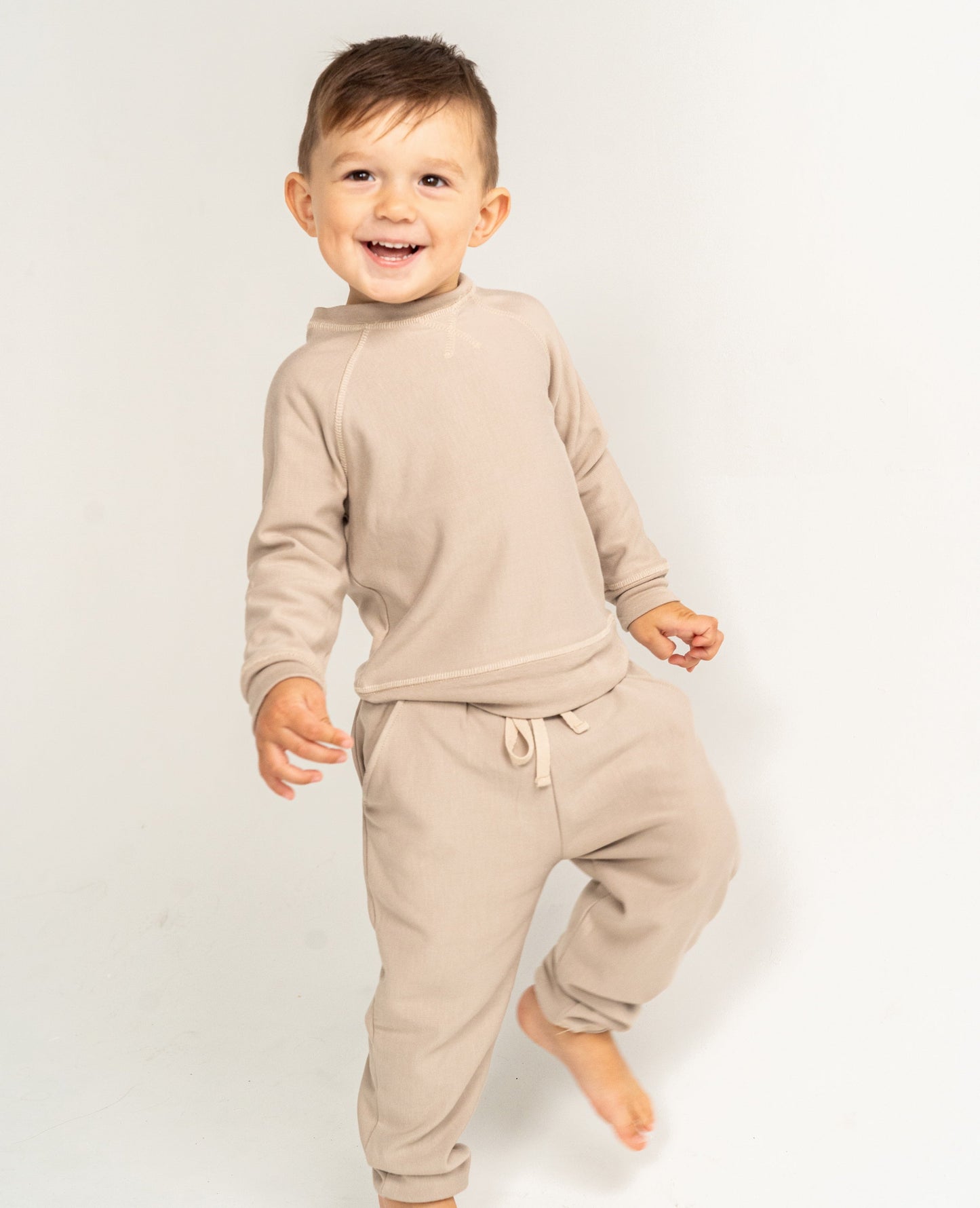 Bamboo Fleece Sweat Pants (Taupe)