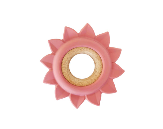 Flower Teether – Wood and Silicone