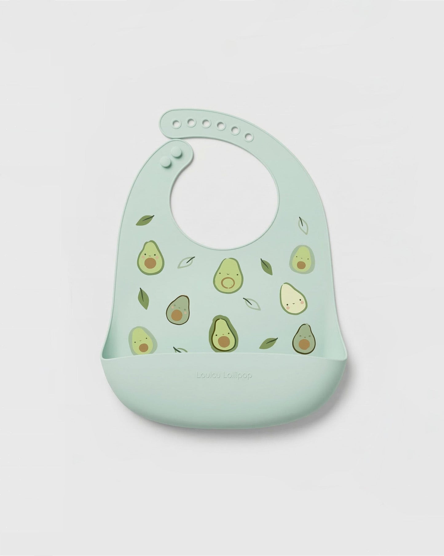 Silicone Bib Printed - Avocado