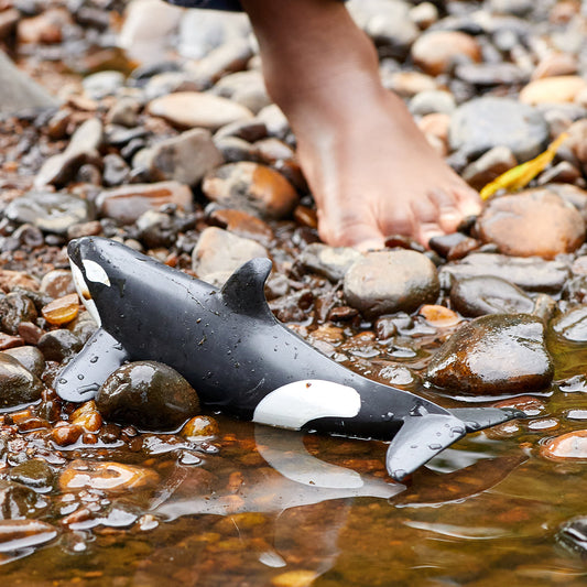 Black and White Orca Figure