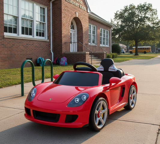 Voiture électrique Porsche Carrera GT 12V pour enfants 2026 DELUXE avec télécommande