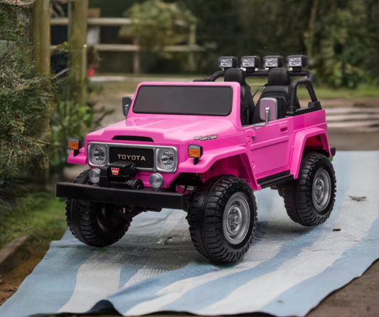 2026 Toyota FJ-40 4X4 24V Voiture électrique 2 places pour enfants avec télécommande DELUXE