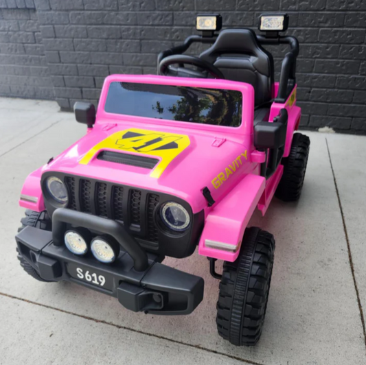 Voiture électrique 12 V de style Jeep pour enfants avec télécommande, modèle 2026