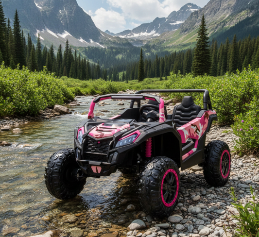 2026 BUGGY DES DUNES DELUXE 2 PLACES 24 V POUR ENFANTS AVEC TÉLÉCOMMANDE
