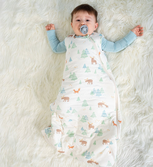 Bamboo Sleeping Sack 2.5 TOG (Moose Woods Print)