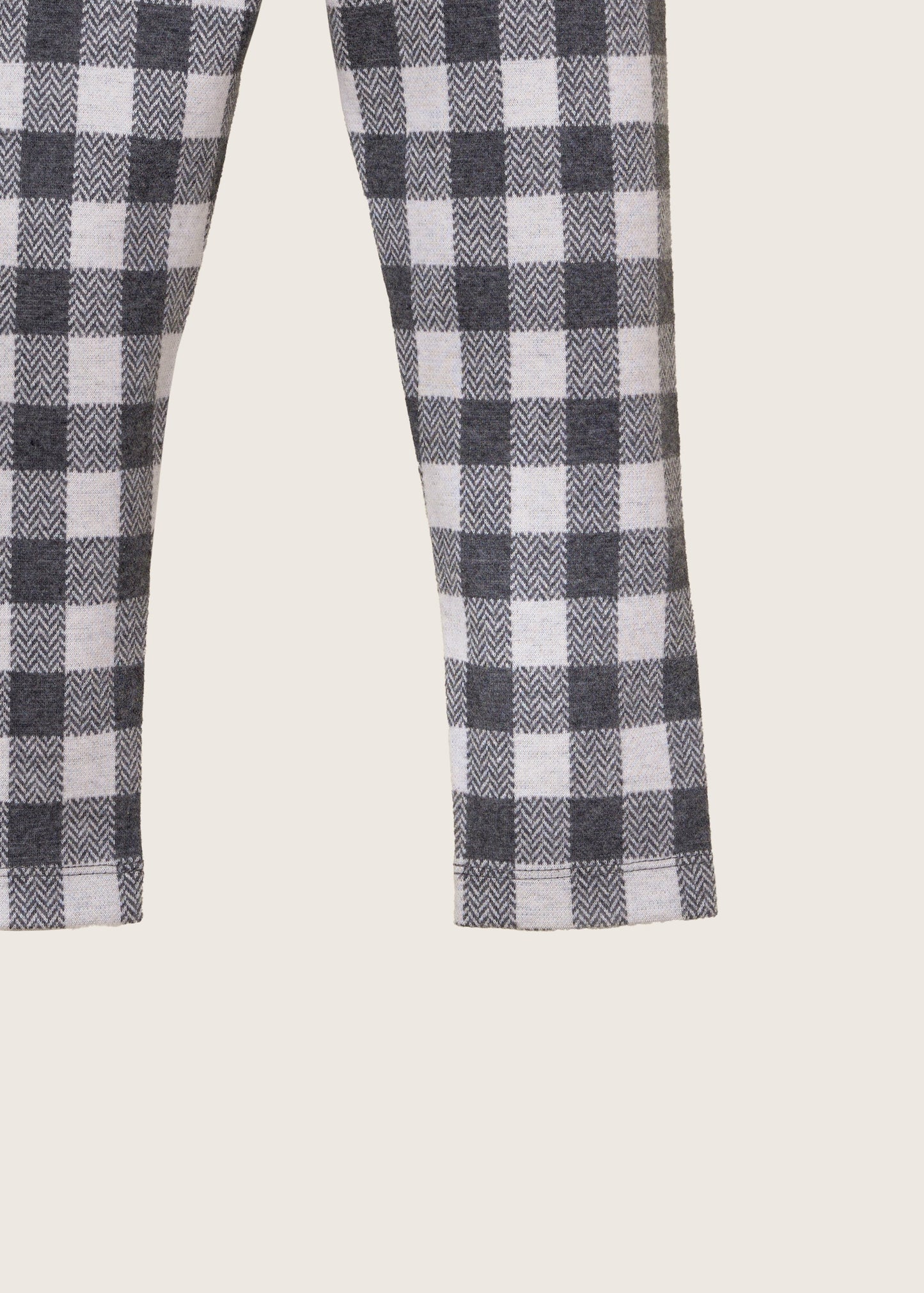 Legging Brossé | Anthracite Vichy | Rise Little Earthlings