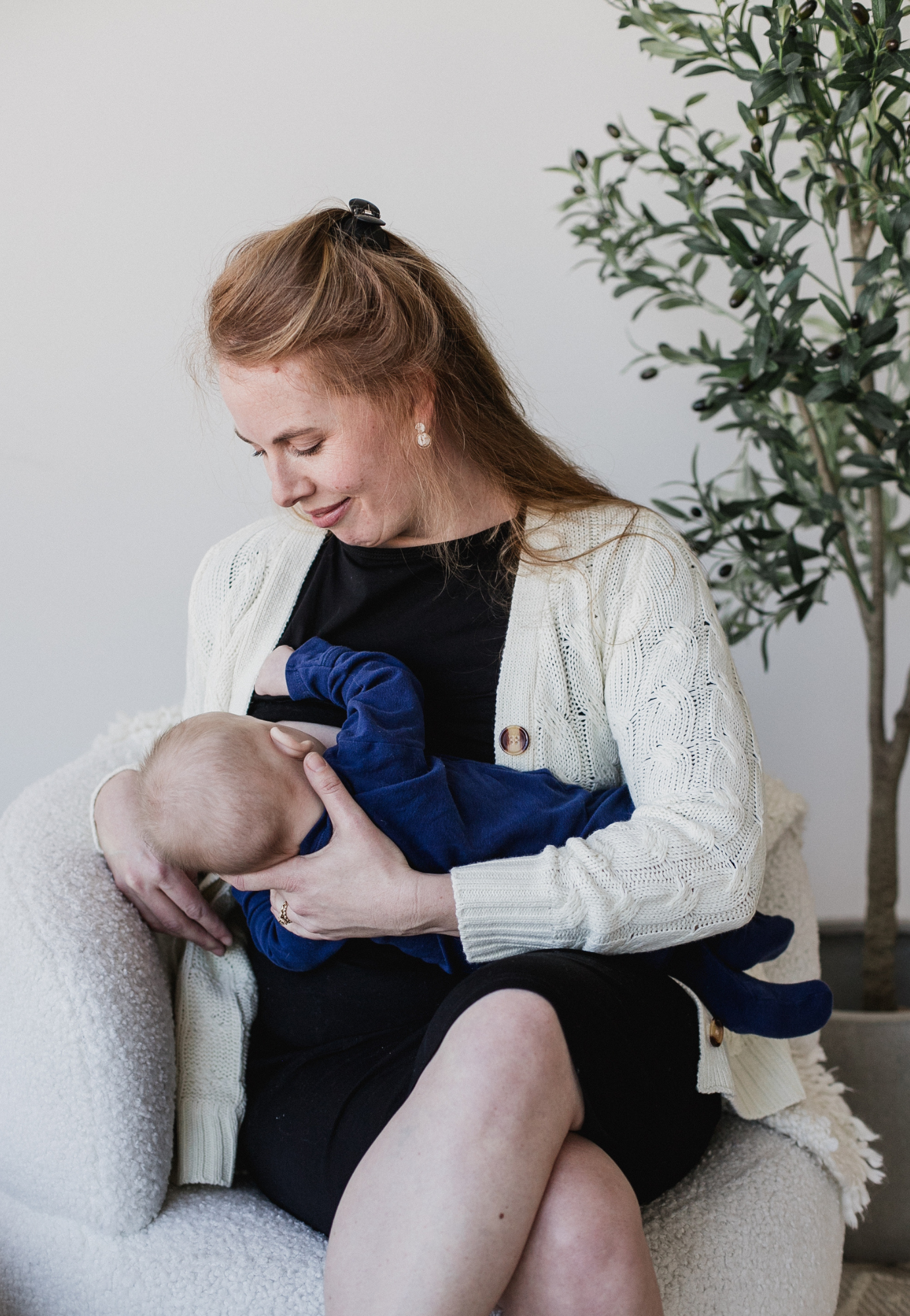 Taryn 3/4-Sleeve Maternity and Nursing Dress
