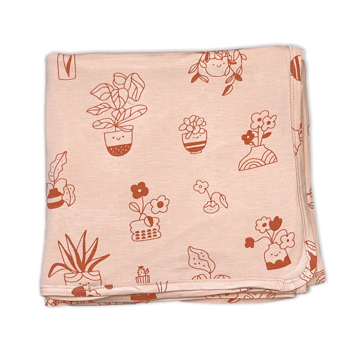 Bamboo Swaddle Blanket (Plantastic Print)