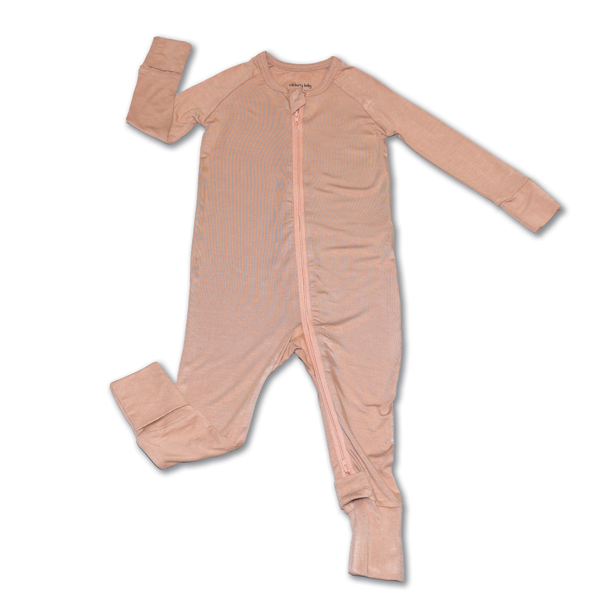 Bamboo 2-way Zipper Romper/Footless Sleeper (Maple Sugar)