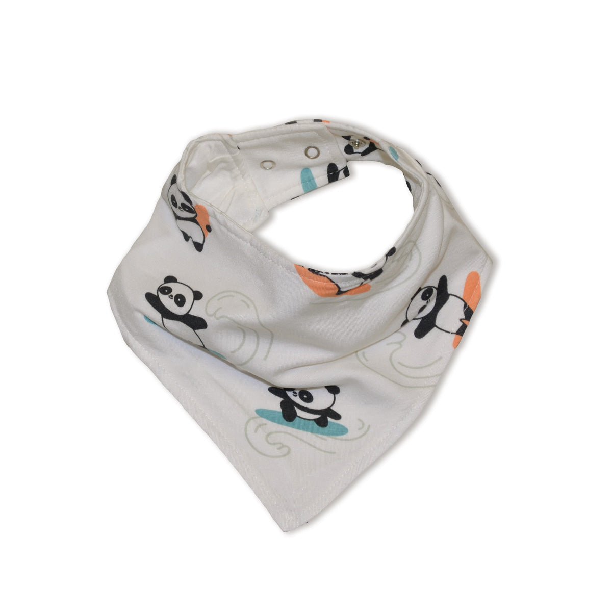 Bamboo Bandana Bib (Surfs Up Panda Print)