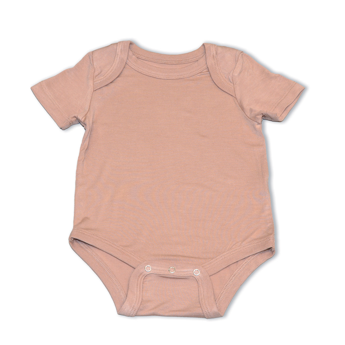 Bamboo Short Sleeve Onesie (Maple Sugar)