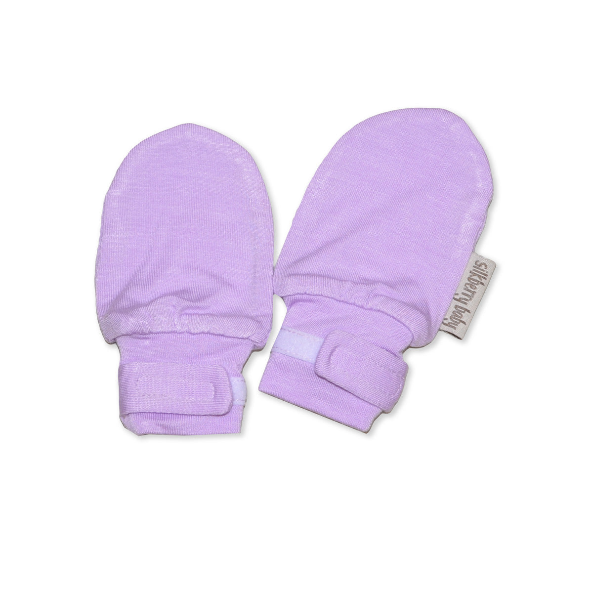 Bamboo Stay-on No Scratch Mitten (Lavender Bloom)