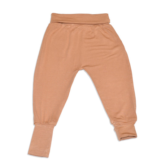 Bamboo Grow with Me Harem Pants (Toast)