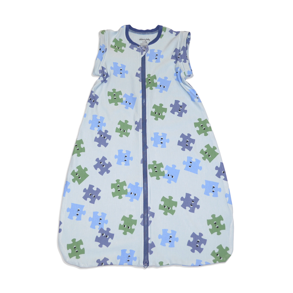 Bamboo Fleece Sleeping Sack w/Detachable Sleeves (Puzzle Pals Print)