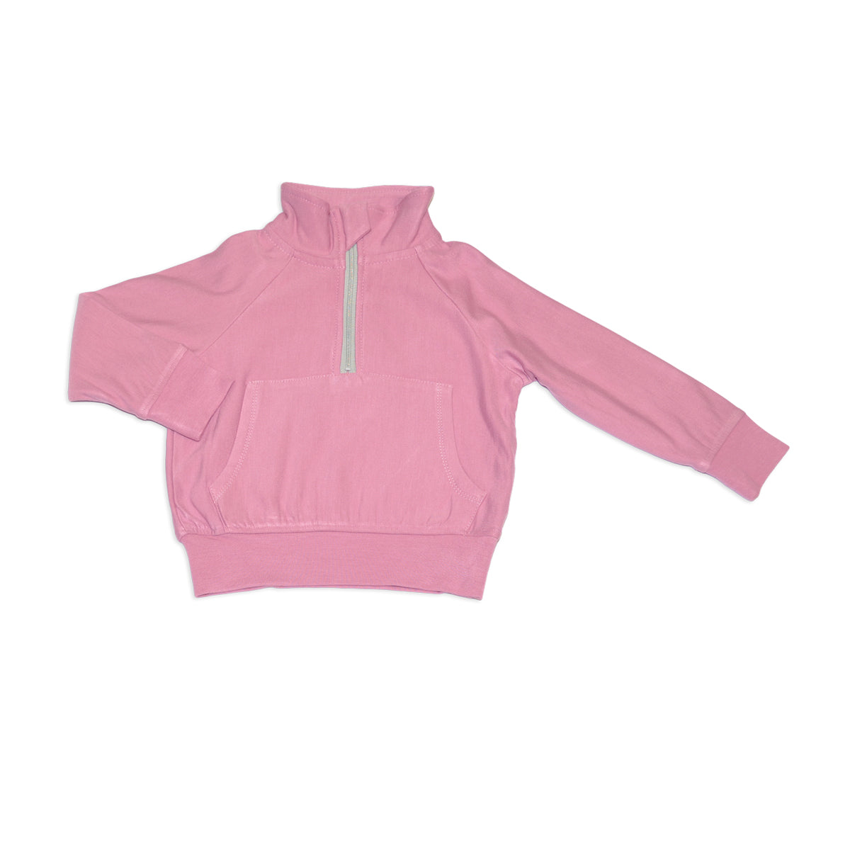 Bamboo Fleece Half Zip Sweatshirt (Mauve Orchid)
