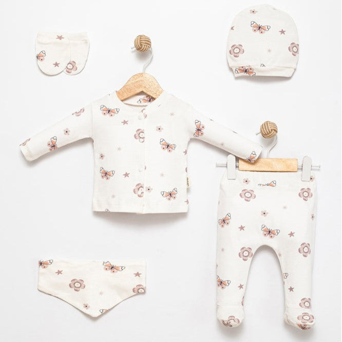 Ensemble Naissance 5 pièces Papillon Charmant