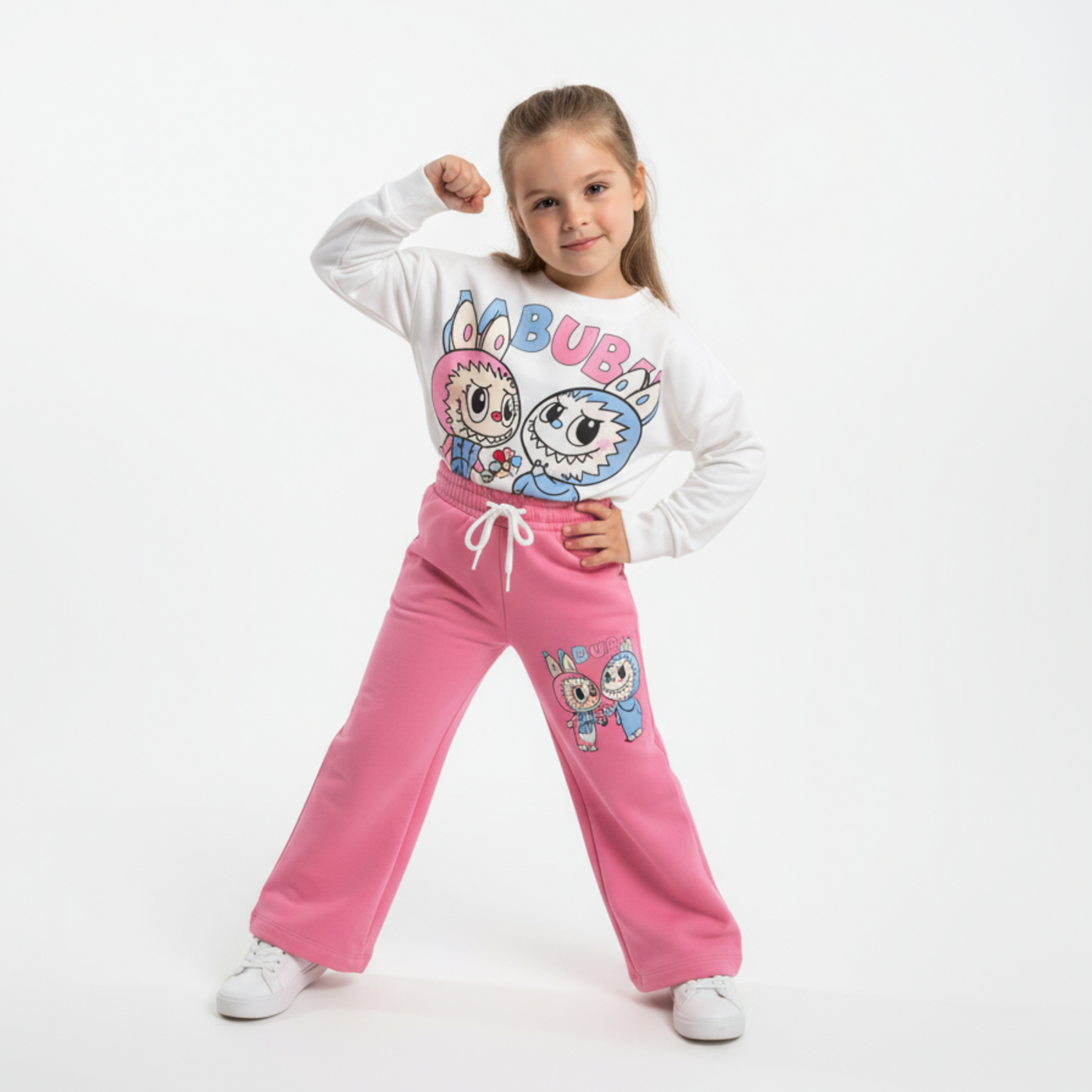 Ensemble décontracté La-Bu-Bu Friends pour filles