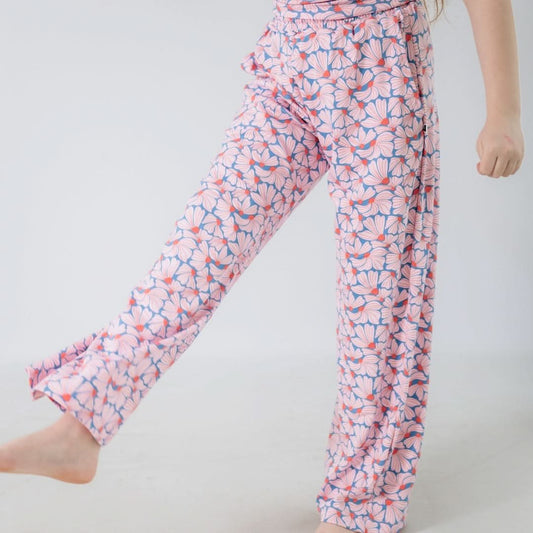 Youth Bamboo Wide Leg Pants | Parlour Stripe